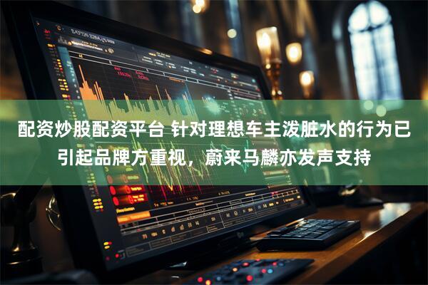 配资炒股配资平台 针对理想车主泼脏水的行为已引起品牌方重视，蔚来马麟亦发声支持