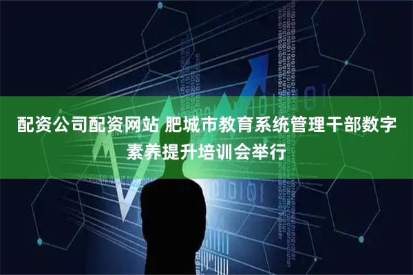 配资公司配资网站 肥城市教育系统管理干部数字素养提升培训会举行